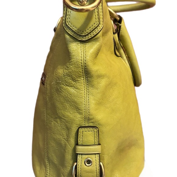 Coach Madison Julianne Green Leather Hand Bag - Picture 4 of 11